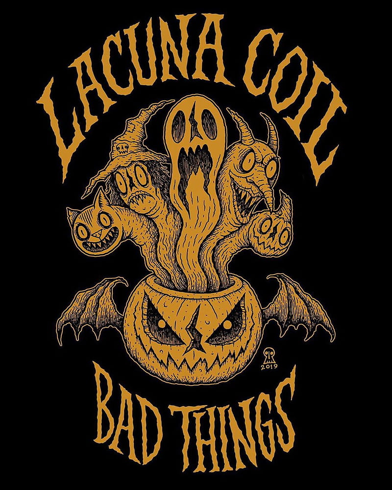 Bad Things, band, dead, devil, halloween, lacuna coil, maki, metal, HD phone wallpaper