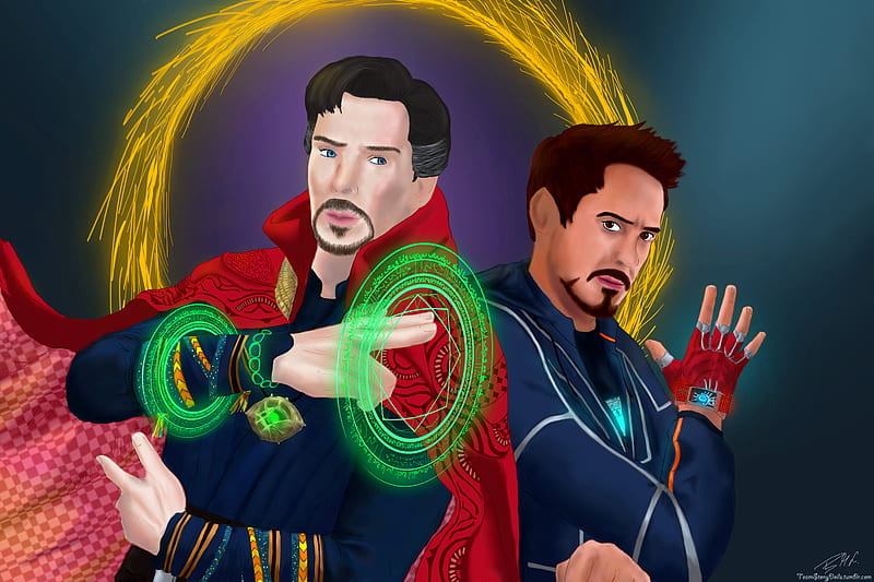 Doctor Strange And Iron Man In Avengers Infinity War Artwork, doctor-strange, 2018-movies, movies, artist, , iron-man, avengers-infinity-war, HD wallpaper