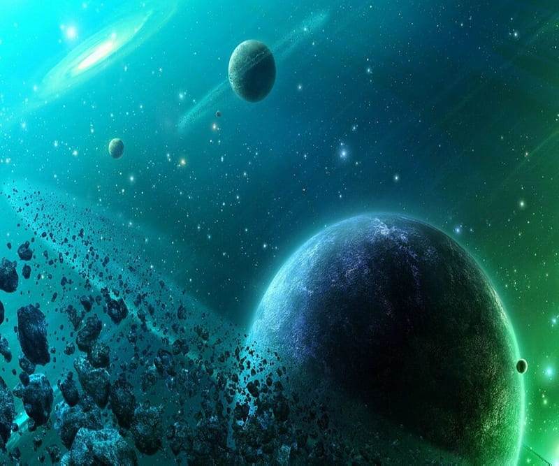 Outer Space, planets, HD wallpaper