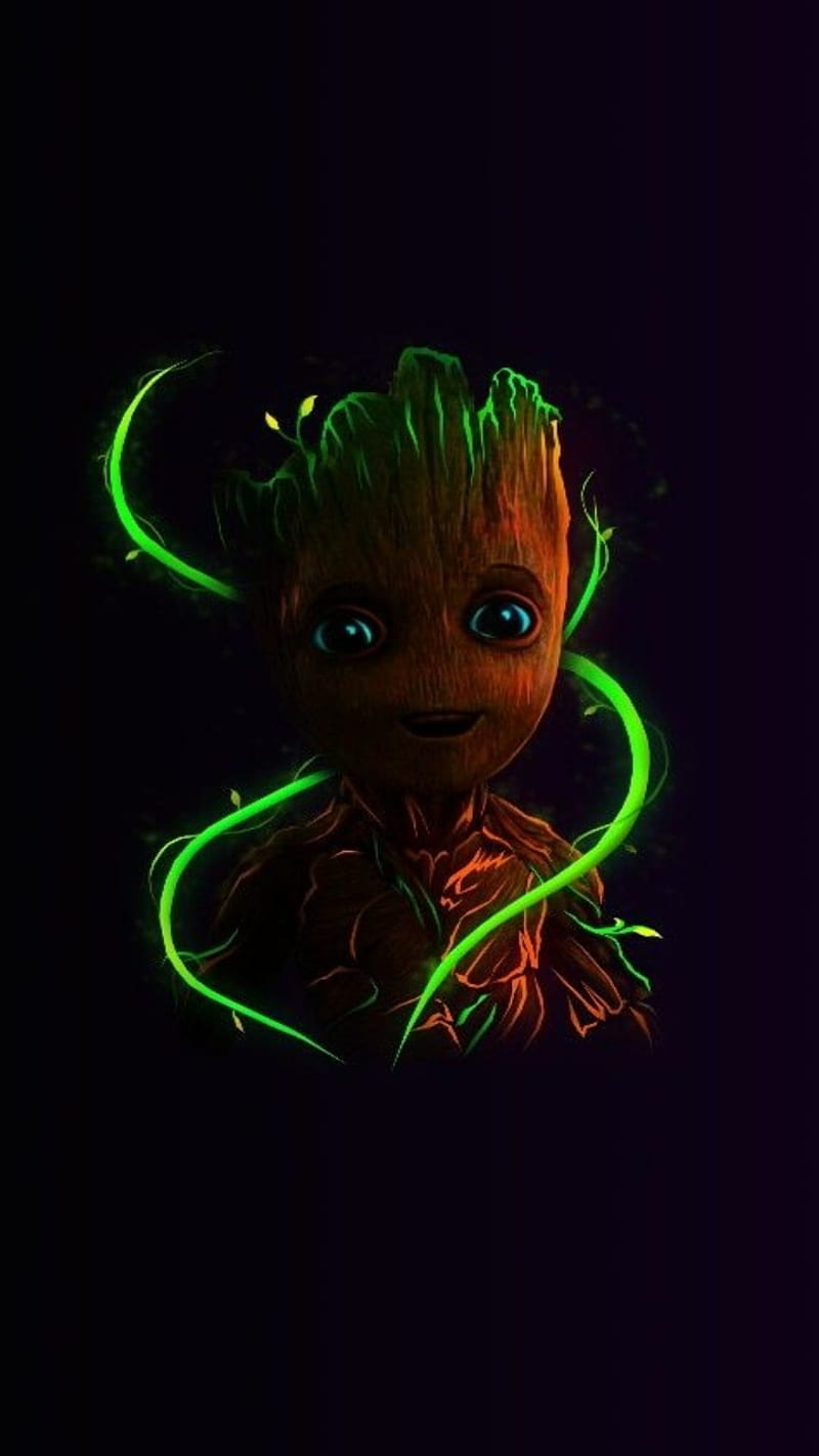 Baby Groot, marvel, comics, HD phone wallpaper