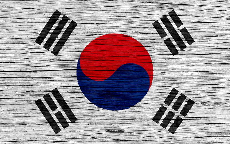 HD wallpaper flag of south korea asia wooden texture south korean flag national symbols south korea flag art south korea