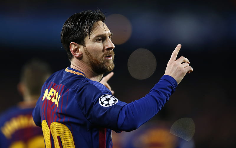 Leo Messi, match, Barcelona, close-up, La Liga, Spain, Barca, Lionel Messi, FC Barcelona, football stars, Messi, HD wallpaper