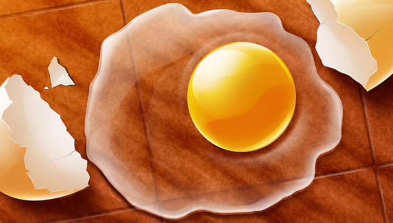 catastrophe, egg, shell, yolk, HD wallpaper
