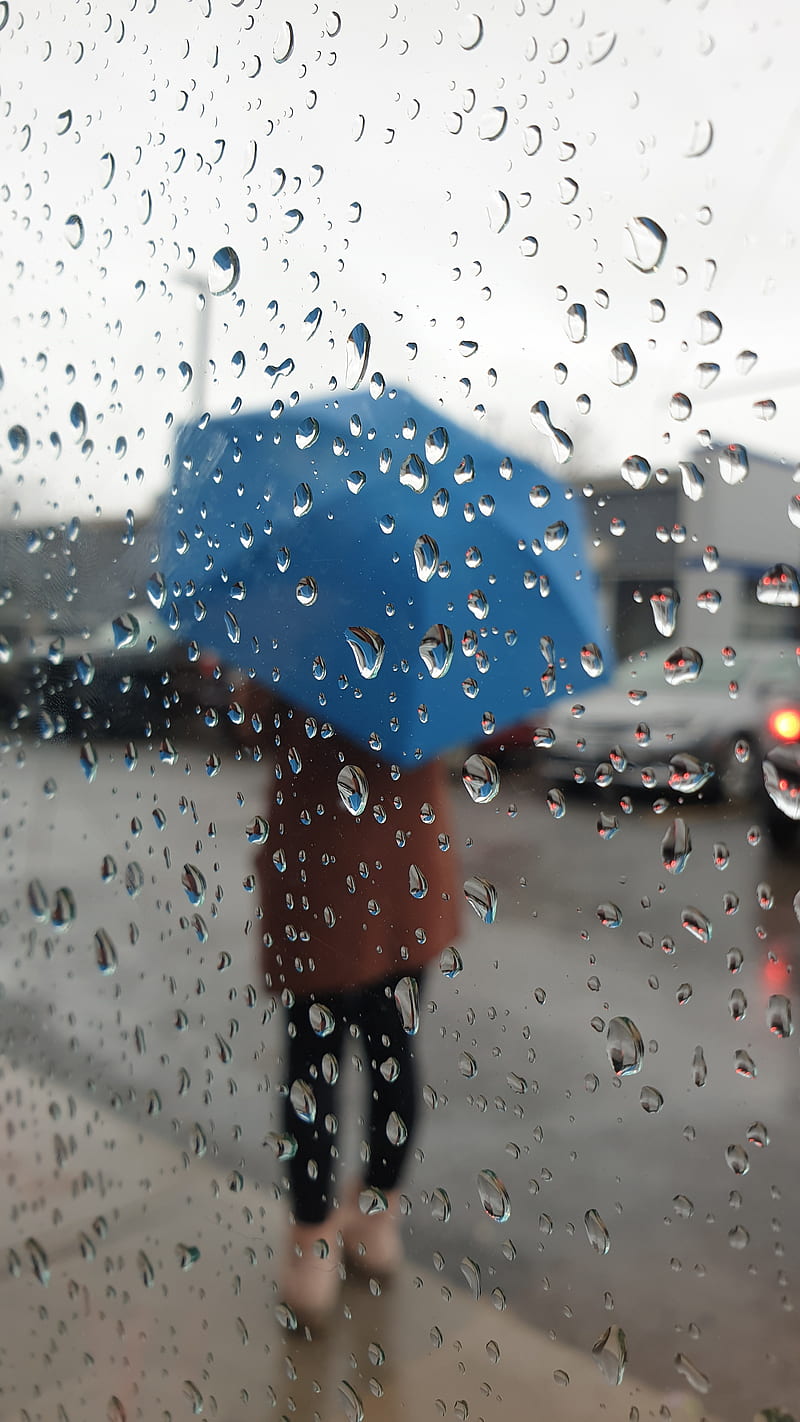 Waiting in the rain, love, raining, rainy, wait, waiting in rain, HD phone wallpaper