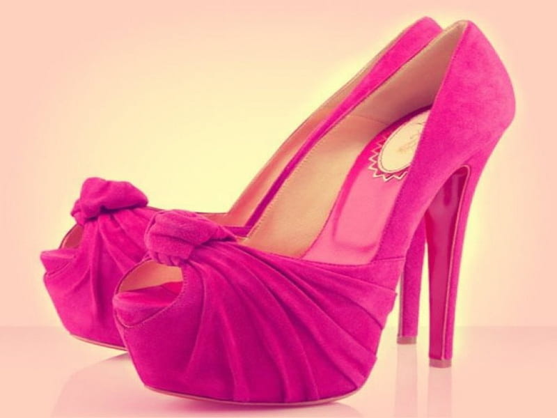 High heels in outlet pink colour