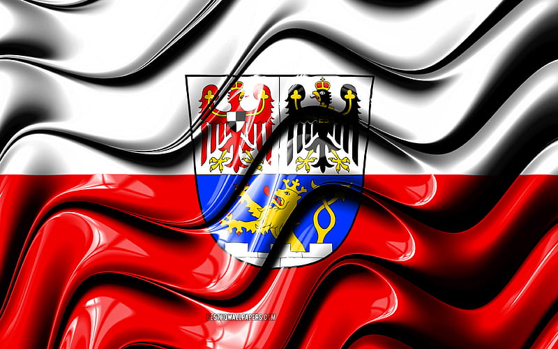 Erlangen Flag Cities of Germany, Europe, Flag of Erlangen, 3D art, Erlangen, German cities, Erlangen 3D flag, Germany, HD wallpaper