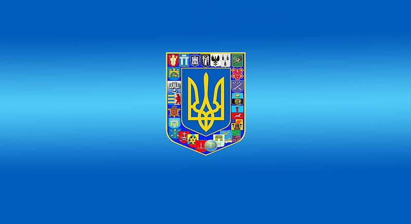 Україна, ukrainian trident, Ukraine, abstract, patriotic, HD wallpaper