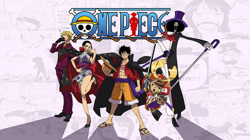 One Piece, Monkey D. Luffy , Nico Robin , Brook (One Piece) , Tony Tony Chopper, HD wallpaper