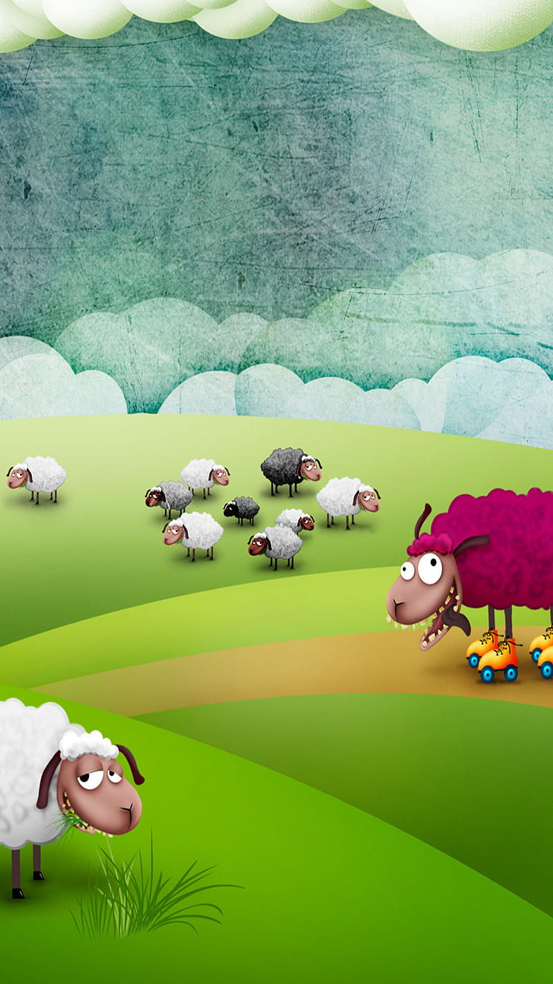 Sheep, cute, HD phone wallpaper