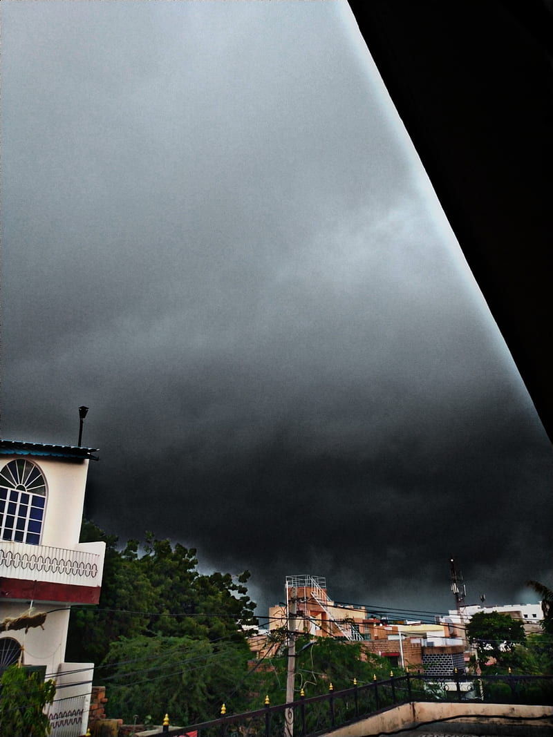 Monsoon, rain, sky, HD phone wallpaper
