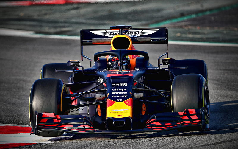 Pierre Gasly Red Bull RB15, raceway, 2019 F1 cars, Formula 1, Aston Martin Red Bull Racing, F1 2019, new RB15, F1, Red Bull Racing 2019, F1 cars, Red Bull Racing-Honda, HD wallpaper