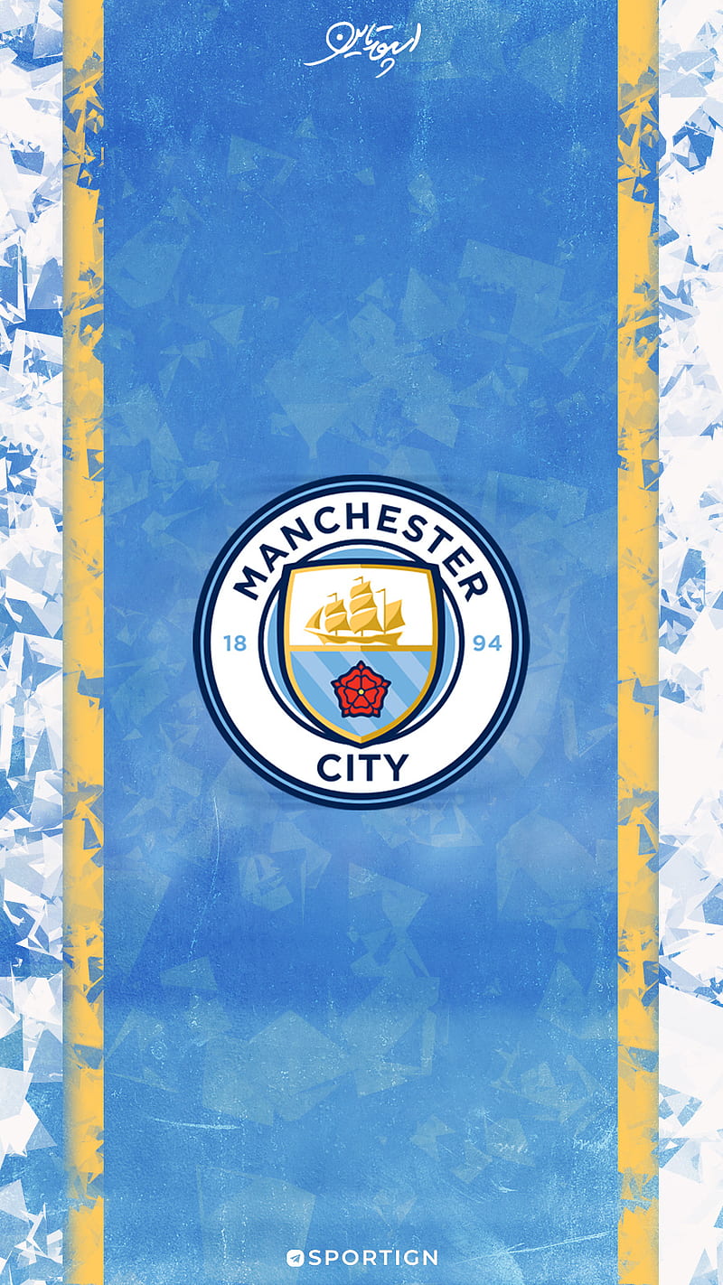 Manchester City FC, club, logo, manchester city, soccer, HD phone wallpaper