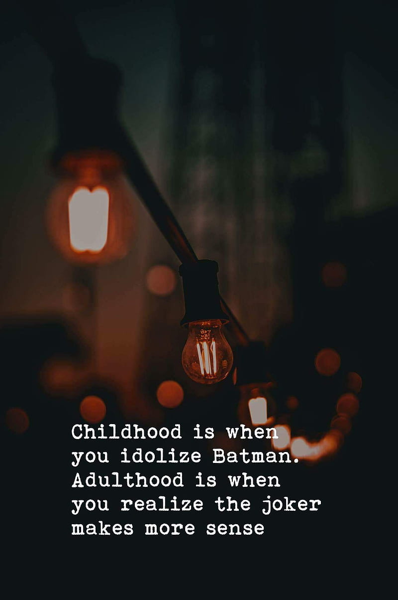 Dark knight quote, batman, joker, life, maturity, HD phone wallpaper