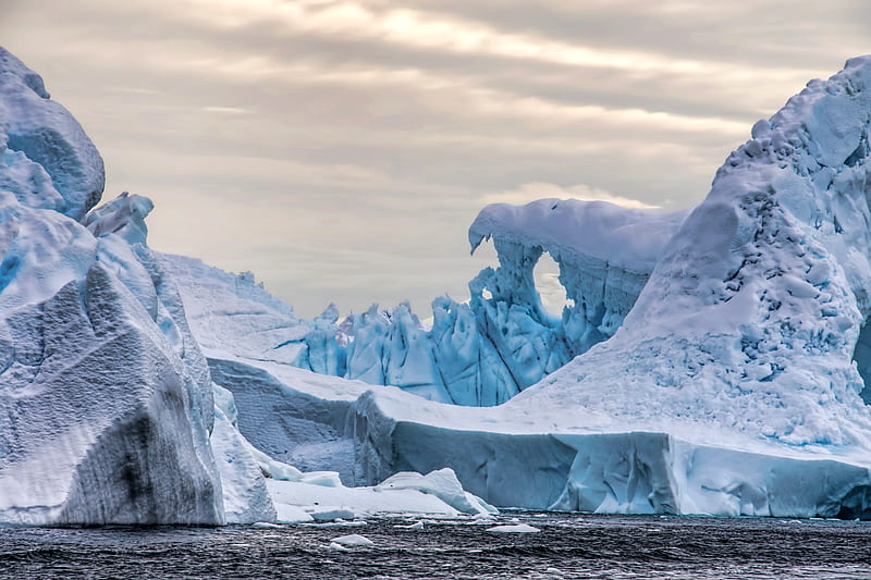 iceberg, glacier, ice, antarctica, HD wallpaper