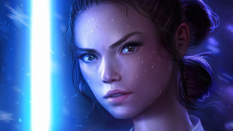 Star Wars, Face, Rey (Star Wars), HD wallpaper