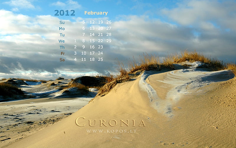 Dreaming dunes of Curonia, 2012, national, magic, snowy, list, legend, beauty, wandering, harmony, unesco, kopos, unique, park, winter, landscape, world, kurische, lithuanian, curonia, february, bonito, neringa, spit, calendar, sand, dunes, heritage, nehrung, monthly, curonian, strict, reserve, nature, HD wallpaper