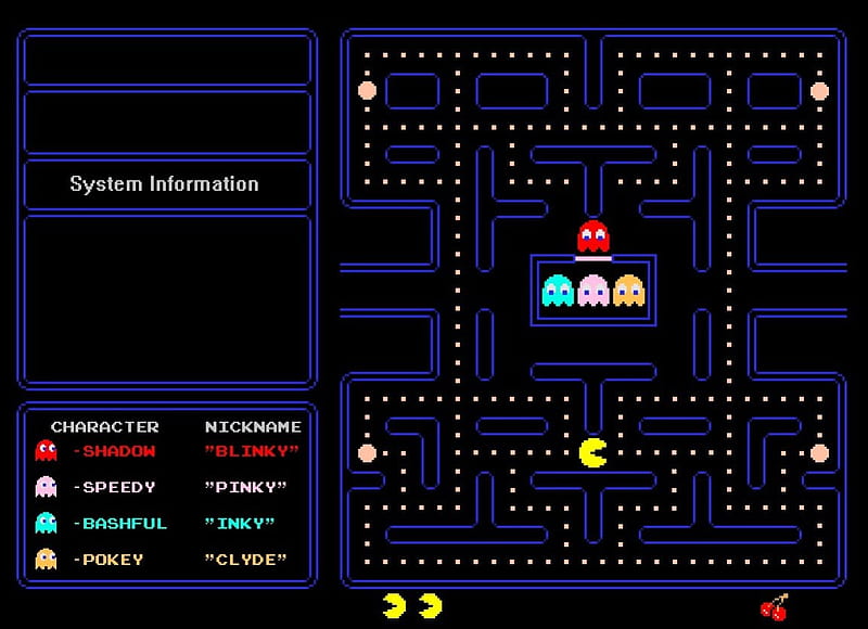 ms pacman game screen