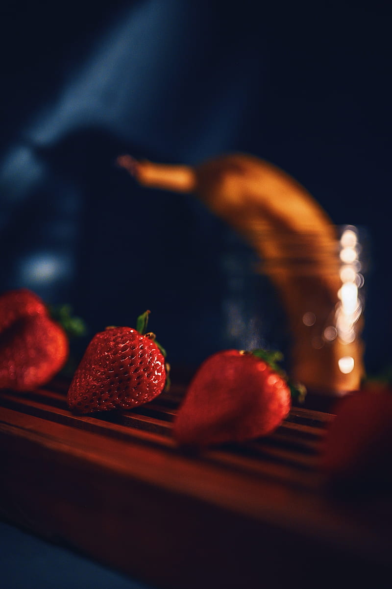 strawberry, berries, ripe, red, juicy, HD phone wallpaper