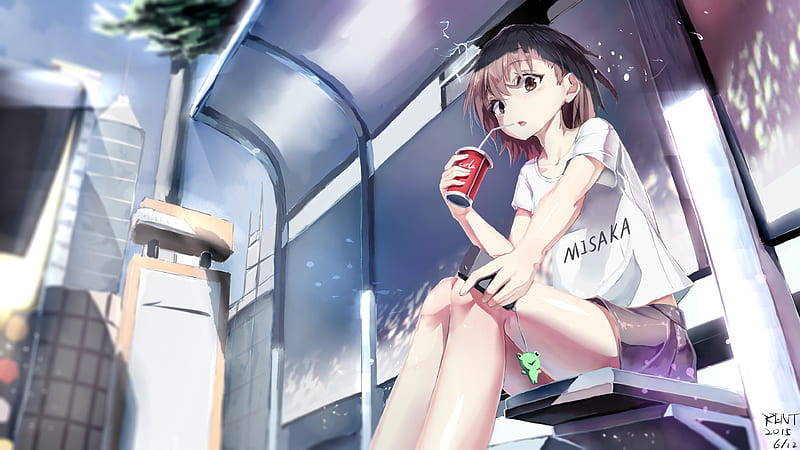 A Certain Scientific Railgun, anime-girl, anime, artist, artwork, digital-art, HD wallpaper