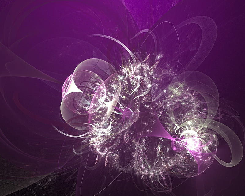 Purple Fusion, white, purple, swirly pattern, HD wallpaper
