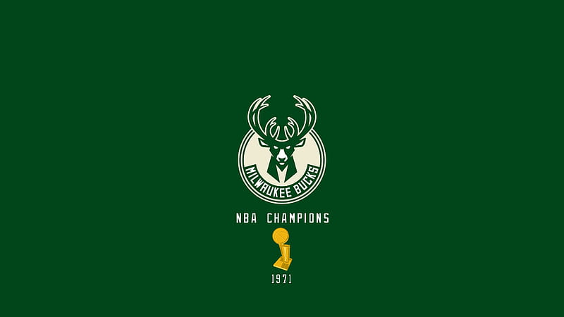 Green 1971 Basketball Bucks Champions NBA Milwaukee Bucks, HD wallpaper