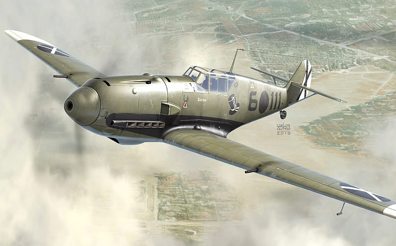 Military Aircraft, Messerschmitt Bf 109, Warplane, HD wallpaper