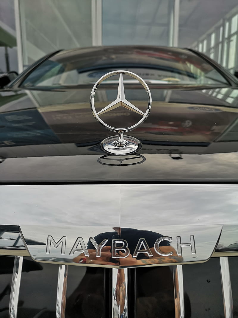 Mercedes Maybach, badge, logo, HD phone wallpaper