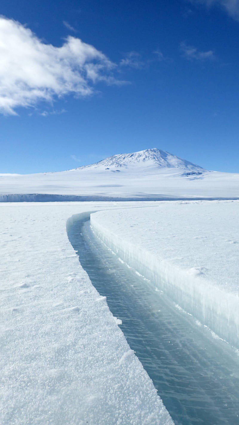 Fractured Sea Ice, antarctica, HD phone wallpaper