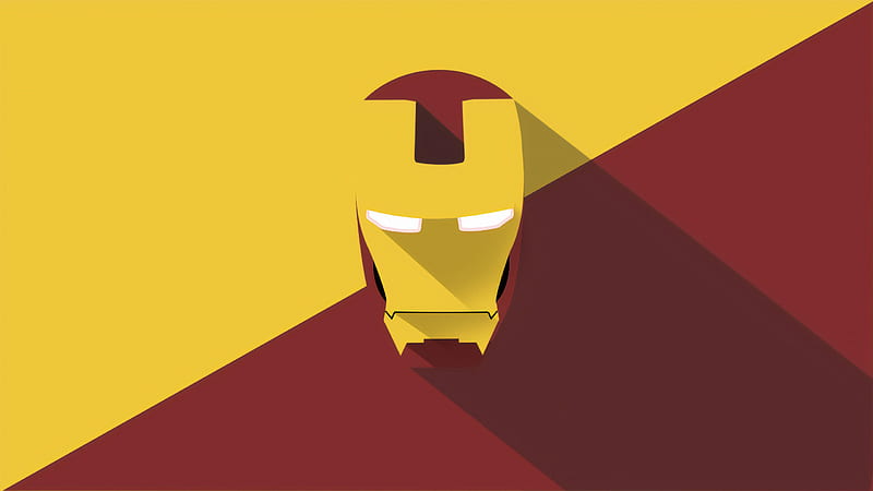 Iron Man Mask Minimal, HD wallpaper