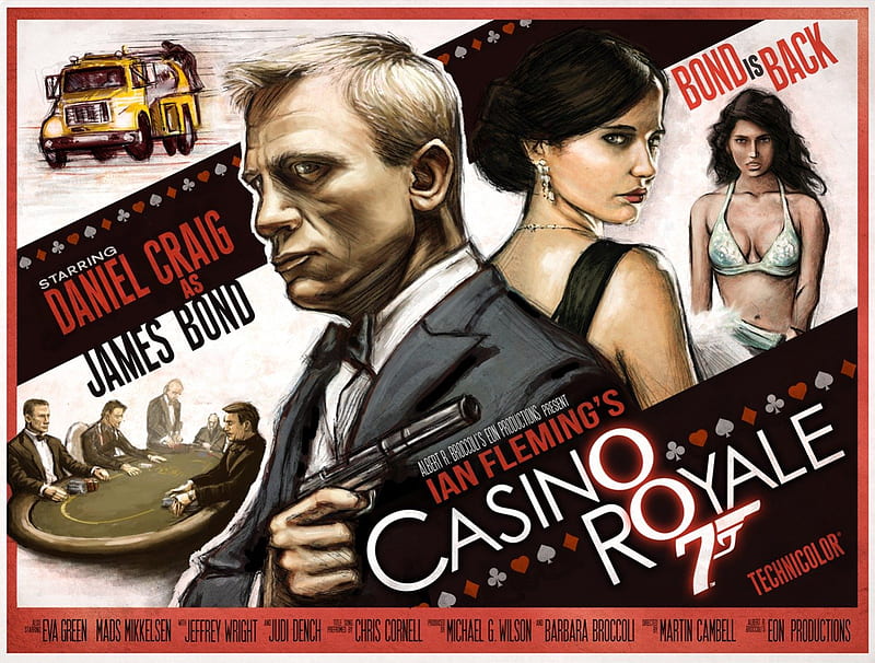 Casino Royale, poster, royale, movie, bond, film, james bond, casino, daniel graig, HD wallpaper