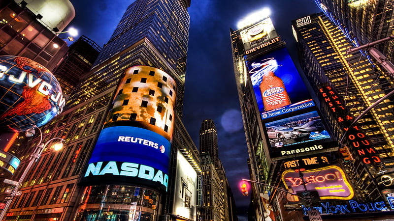 NASDAQ Stock Market New York-Traveled the world graphy, HD wallpaper