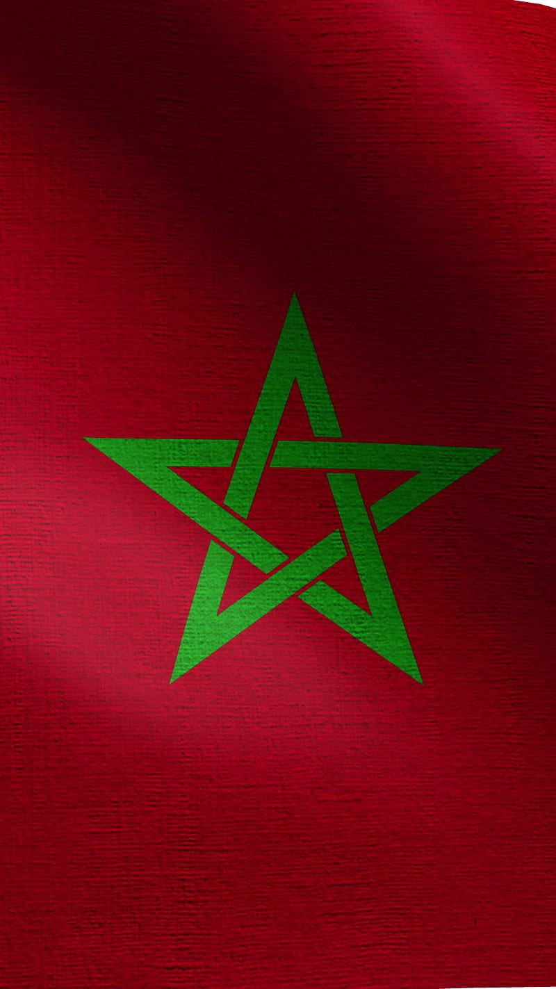 Chgdali Maroc Flag, 1980, HD phone wallpaper
