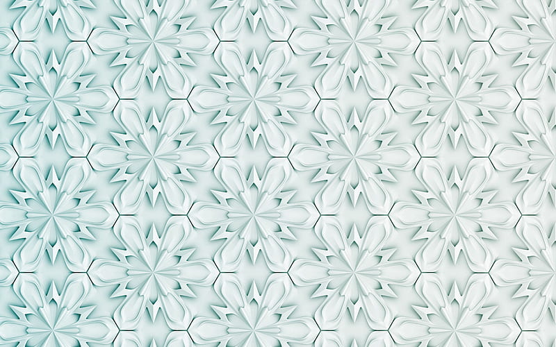 3D snowflakes background snowflakes pattern, winter backgrounds, snowflakes, 3D snowflakes textures, HD wallpaper
