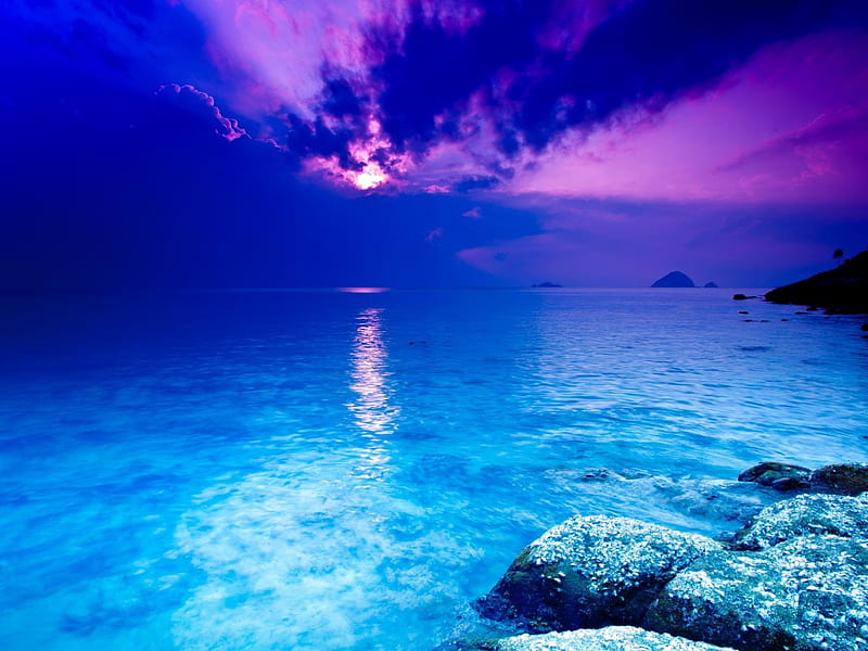 crystal blue-world beautiful scenery, HD wallpaper