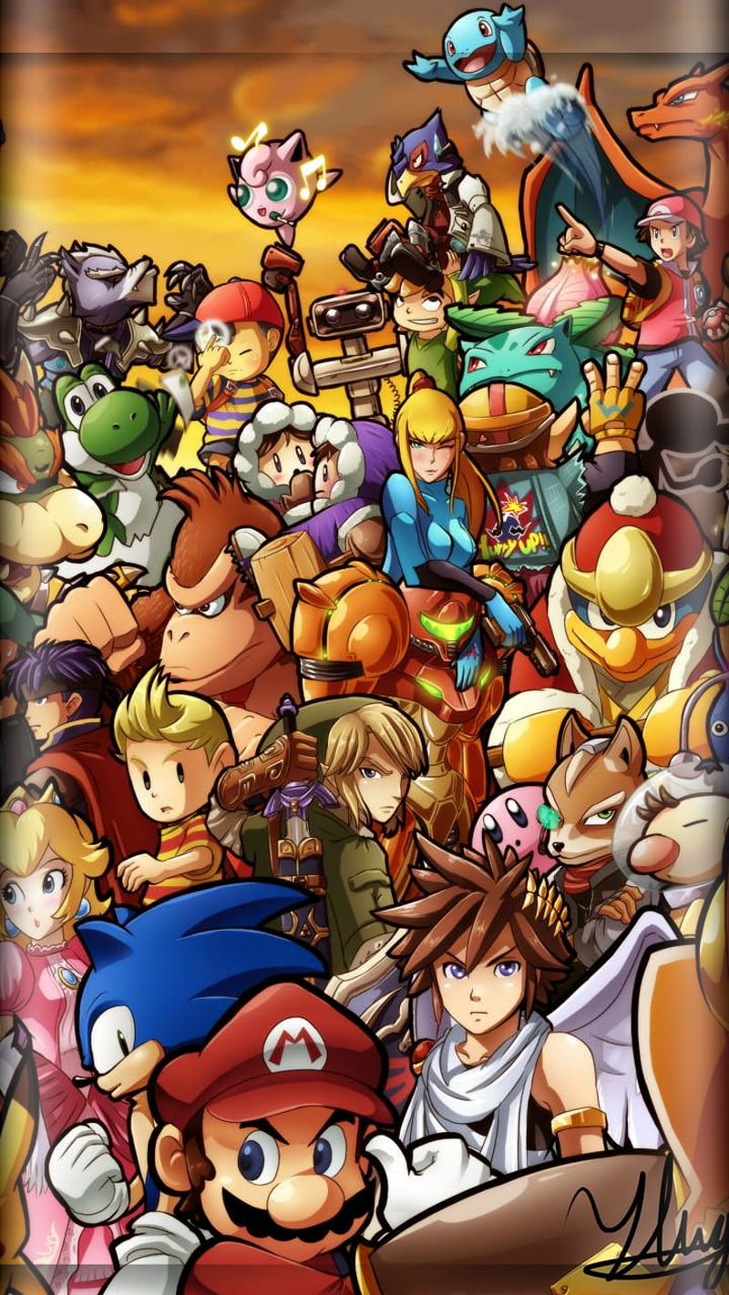 Super Smash Bros, edge, games, nintendo, HD phone wallpaper