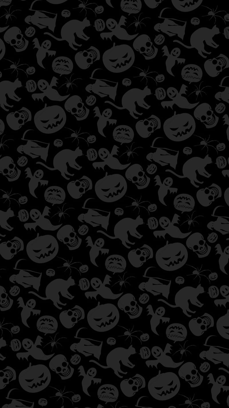 gray halloween, background, HD phone wallpaper