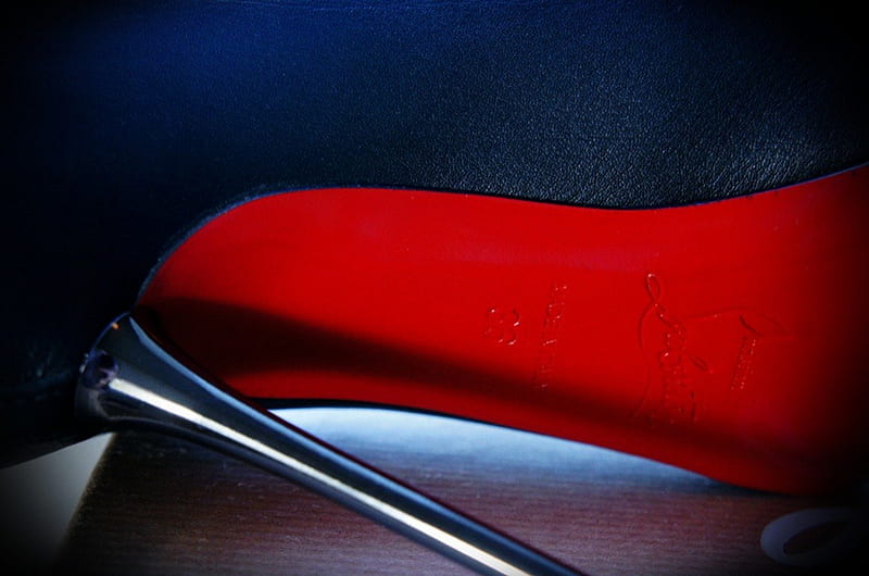 Red Sole, red, metal, sole, spike, shoe, heels, stilettos, HD wallpaper