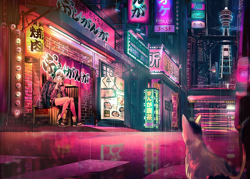 MacBook wallpaper, anime vibes