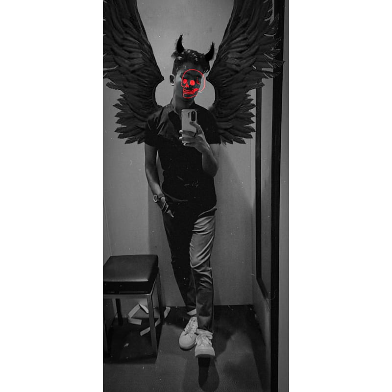 Devil, wings, cool, night, demon, scary, horns, attitude, HD phone wallpaper  | Peakpx