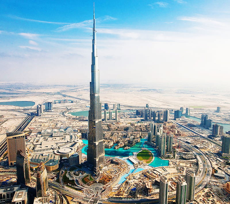City Of Dubai, burj khalifa, HD wallpaper