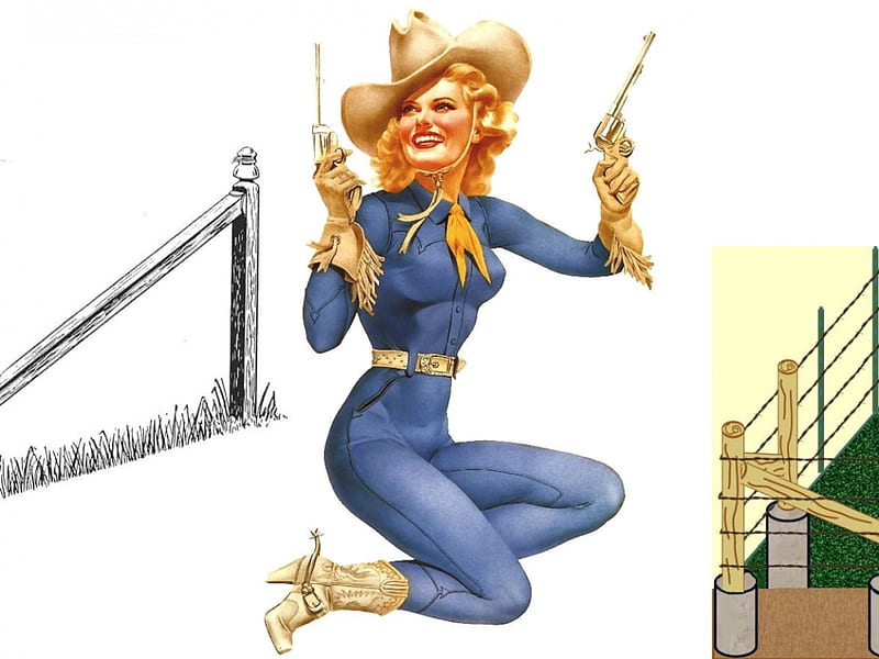 Real West Cowgirl, art, female, westerns, hats, boots, fun, women, guns ...
