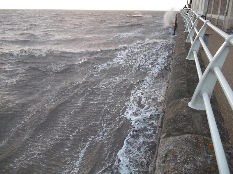 WESTON SUPER MARE, seas, tides, stormy, HD wallpaper