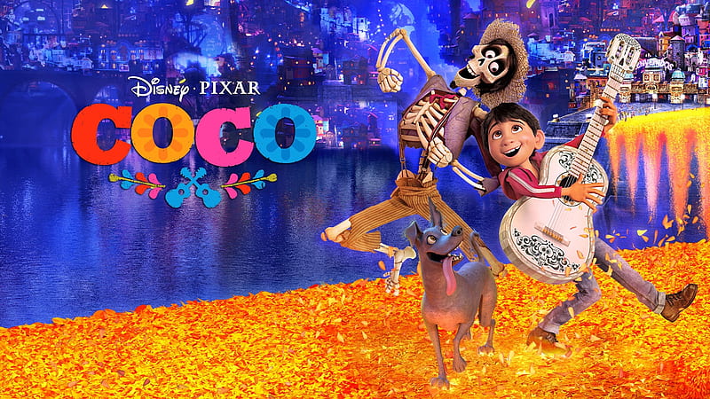 Download Coco Colorful Land Of Dead Wallpaper | Wallpapers.com