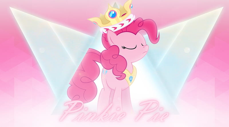 Queen Pinkie, Pinkie Pie, My Little Pony, Friendship is Magic, Crown, Cartoon, Pony, HD wallpaper