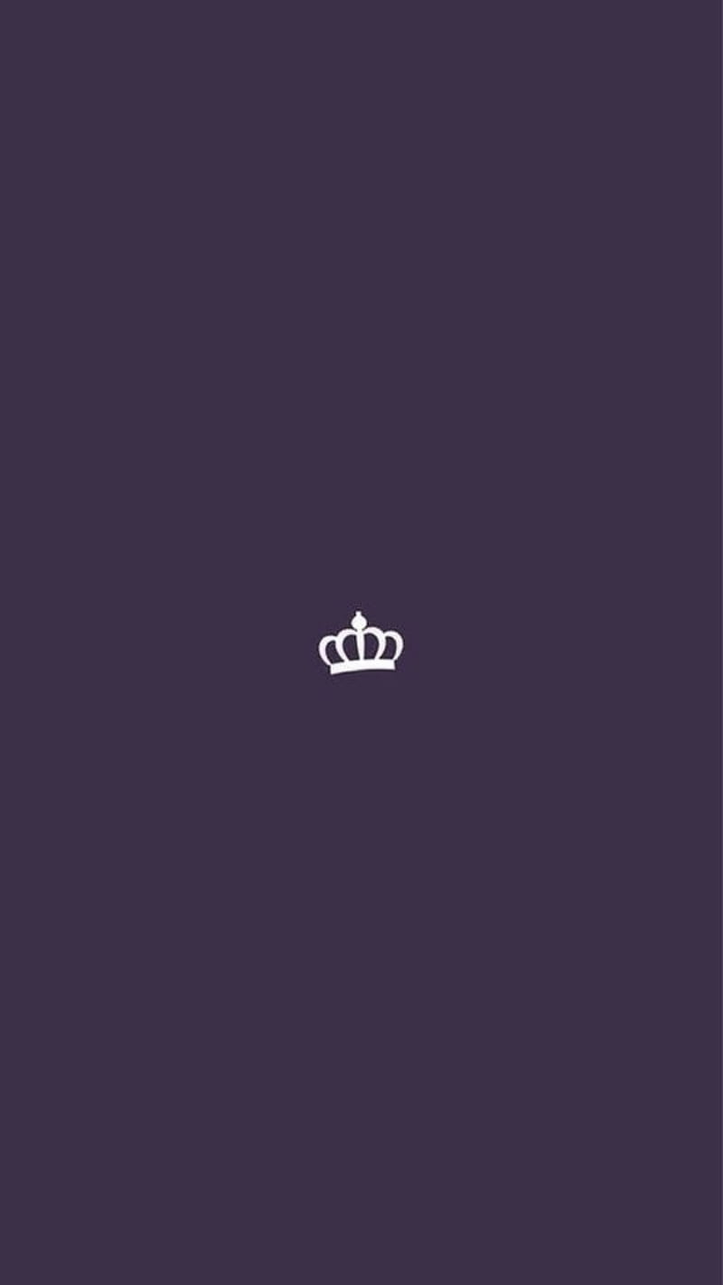 King Crown, blue, logo, HD phone wallpaper