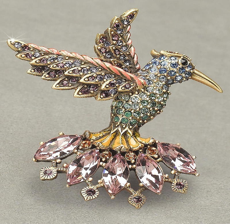 Bird brooch., bird, gemstone, texture, jewellery, brooch, HD wallpaper