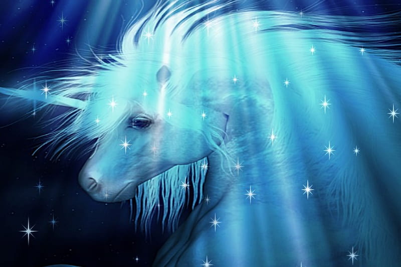 Mystical Unicorn For My Dear Luna, BEAUTY, ART, UNICORN, ABSTRACT, HD wallpaper