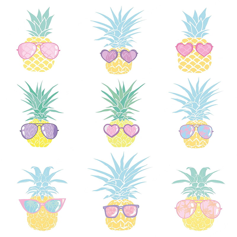 Pineapple Vectors Stock And Psd Watercolor Pineapple Hd Phone