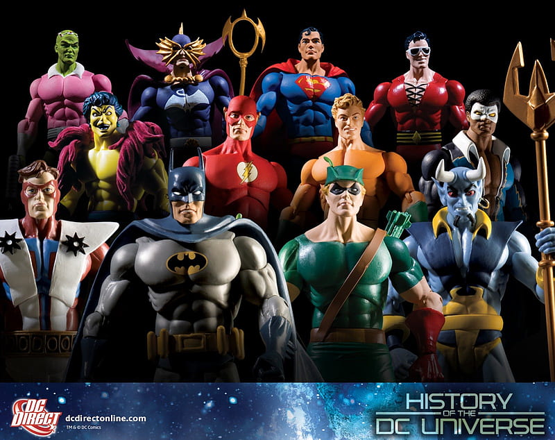 DC Toys, superman toys, action figures, dc, superman, HD wallpaper