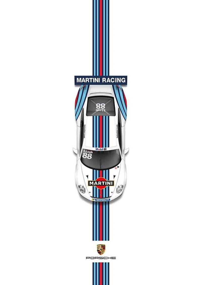 Martini Porsche 911, martini racing, HD phone wallpaper